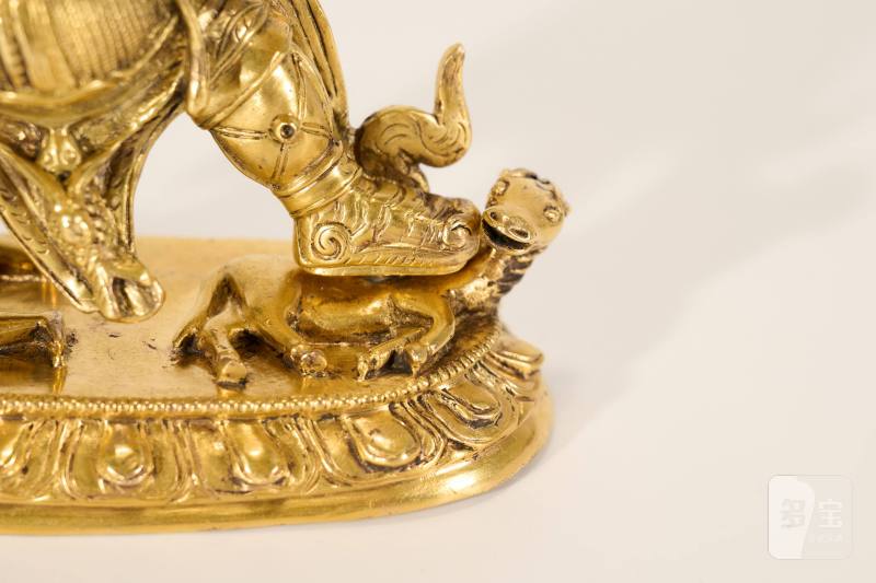 Lot925 明代 铜鎏金金刚玄母 - 图5